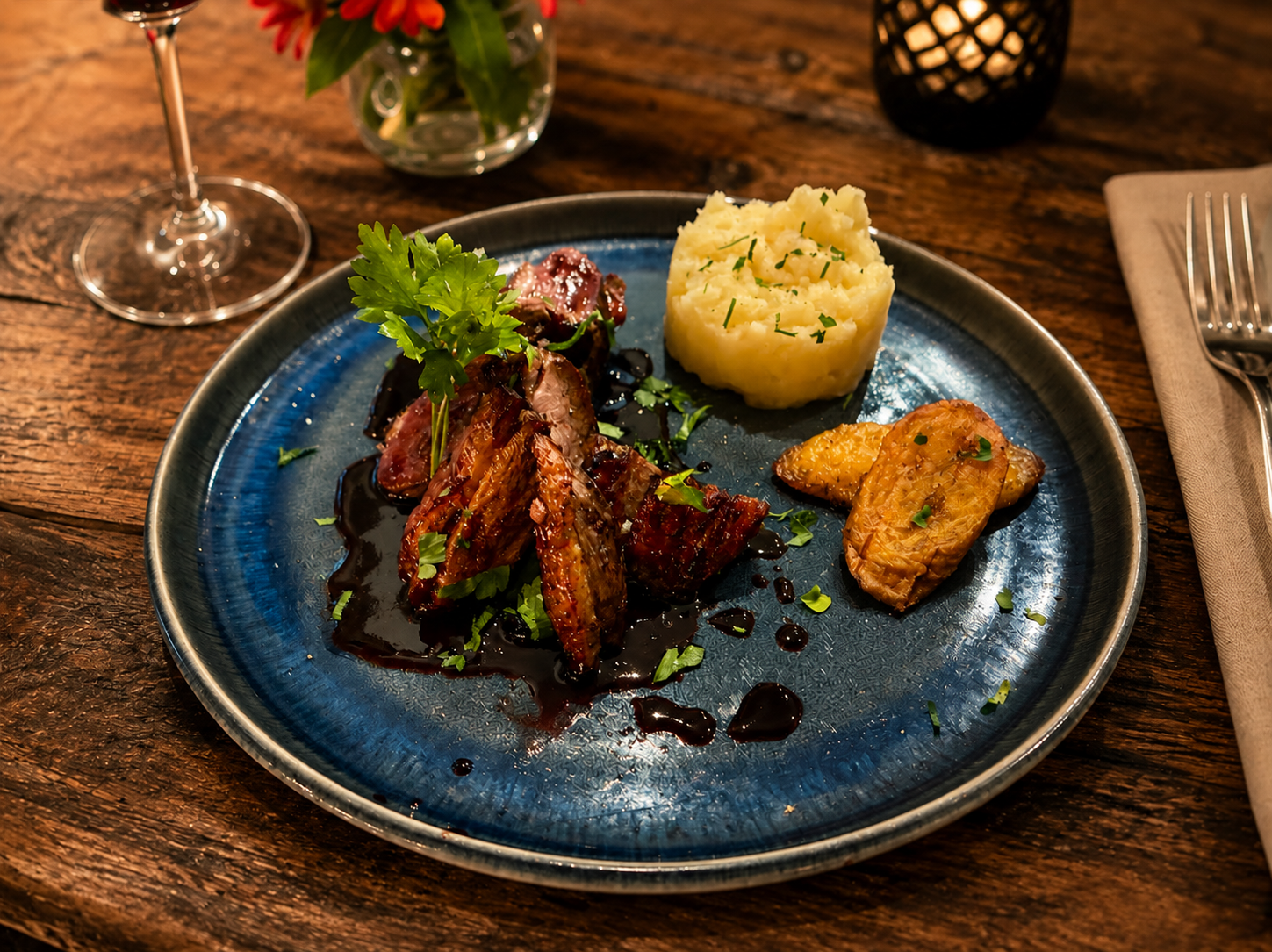 magret-de-canard Magret de canard - Restaurant Le Mabouya - Saint-François (Guadeloupe)